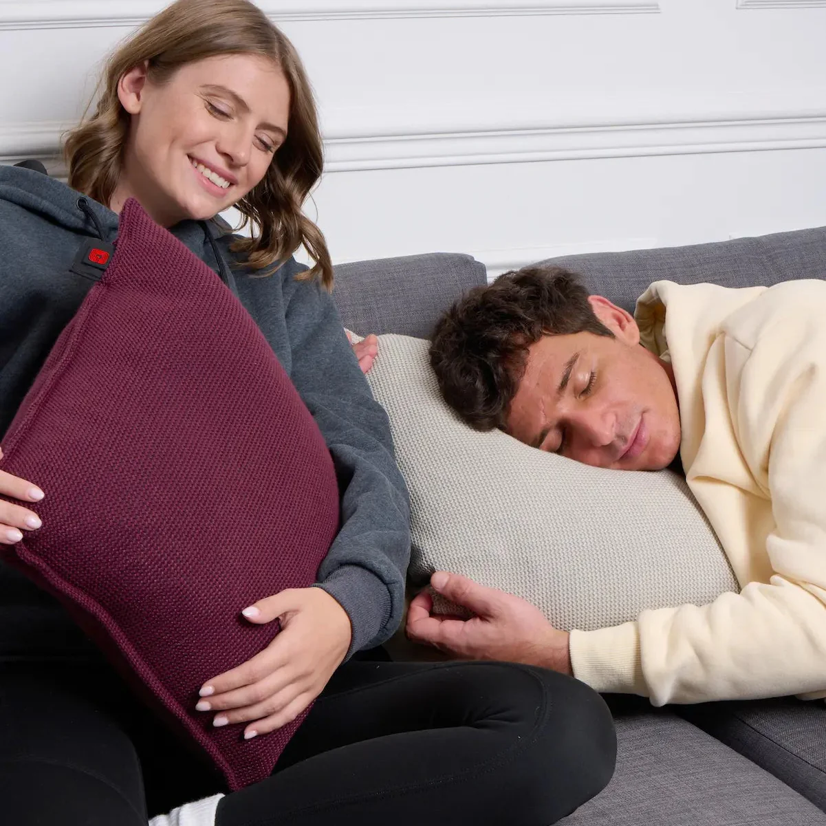 Coussin chauffant beige - Image 7