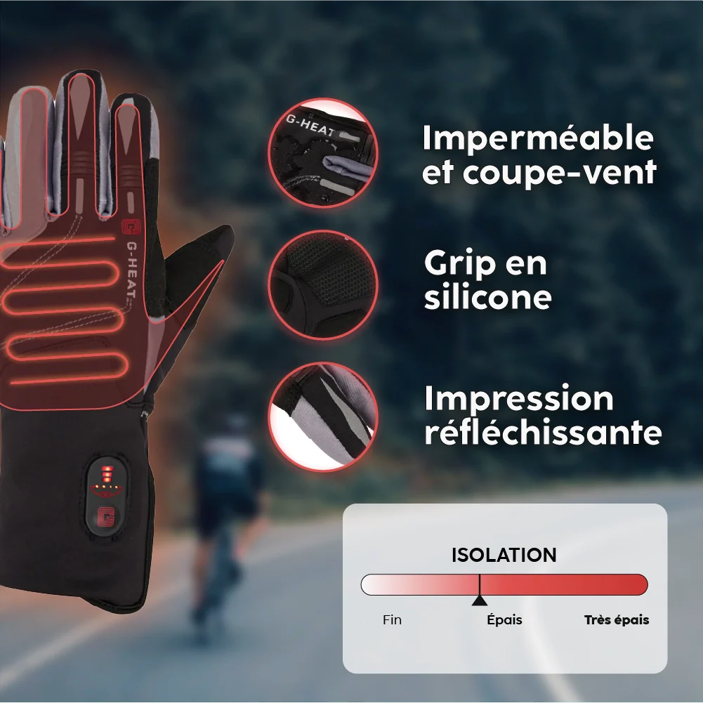 Gants vélo chauffants FLEX+ - Image 13