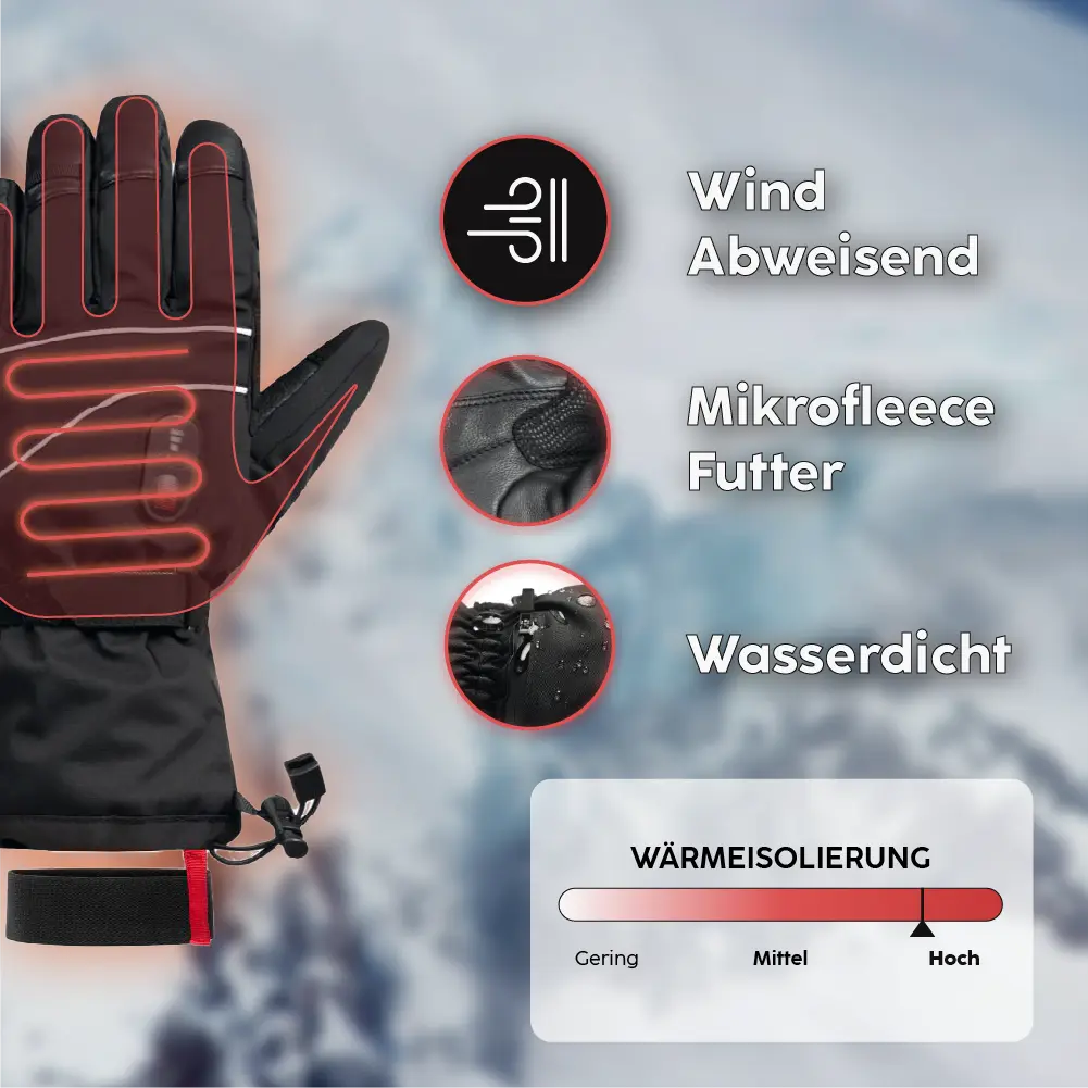 Gants de ski chauffants EVO-2 - Image 3