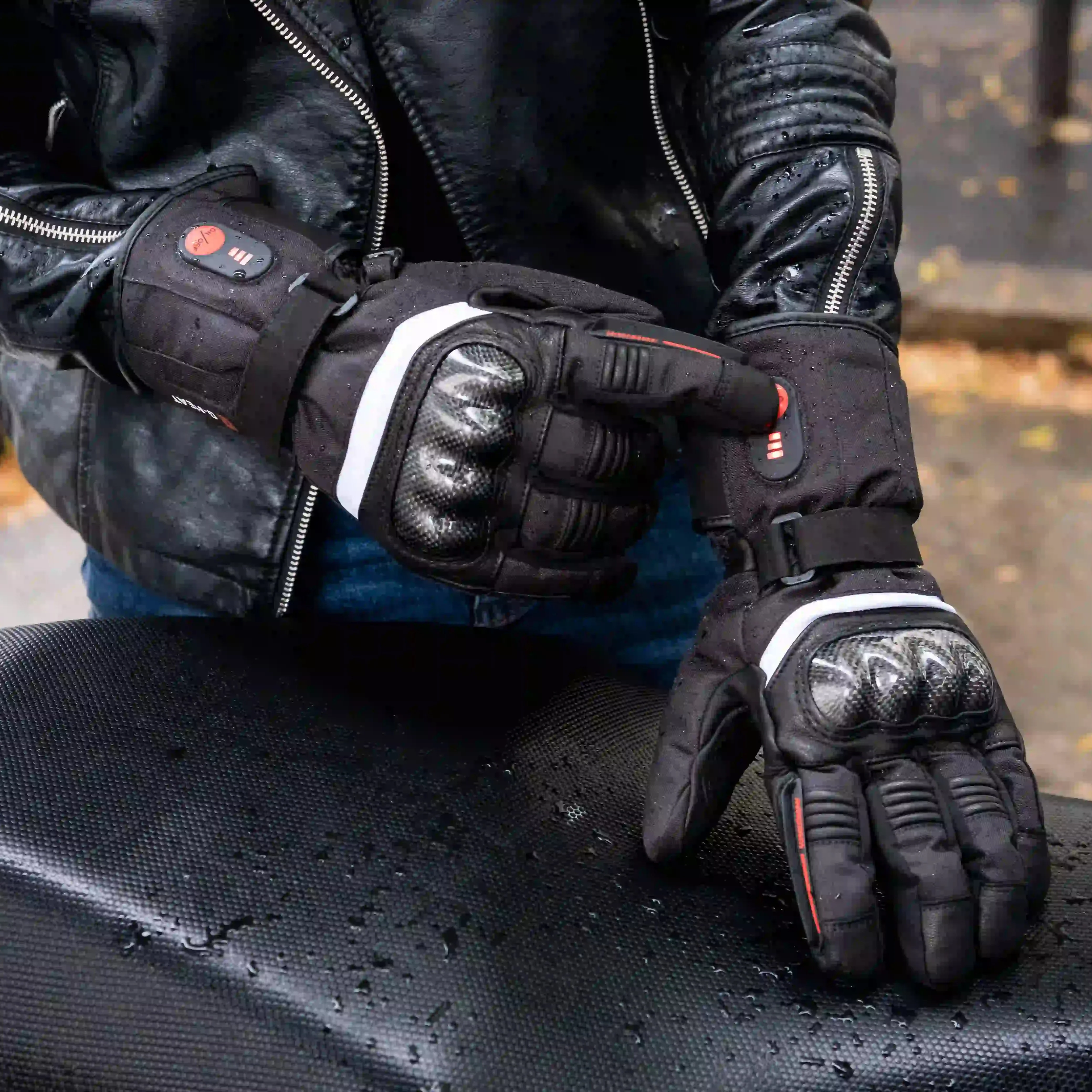 Gants moto chauffants RIDER - Image 18