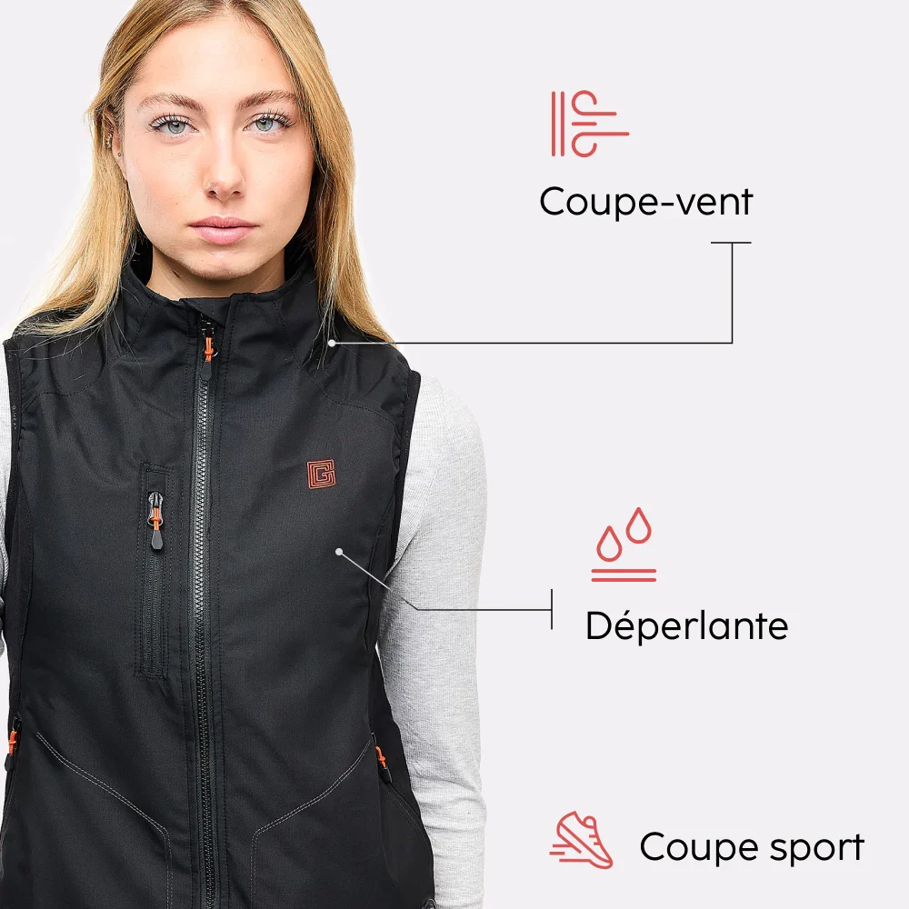 Gilet chauffant sport Femme avec batterie éco-conçue - Image 18