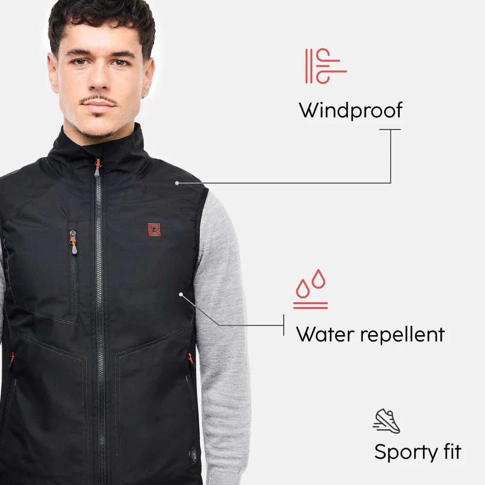 Gilet chauffant sport Homme avec batterie éco-conçue - Image 4