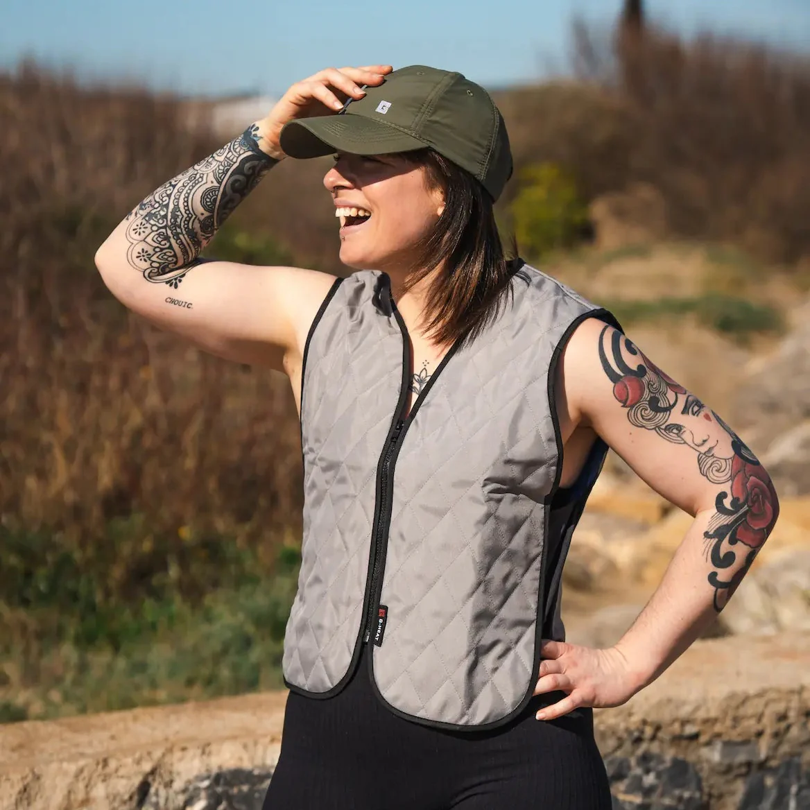 Gilet rafraîchissant gris - Image 5