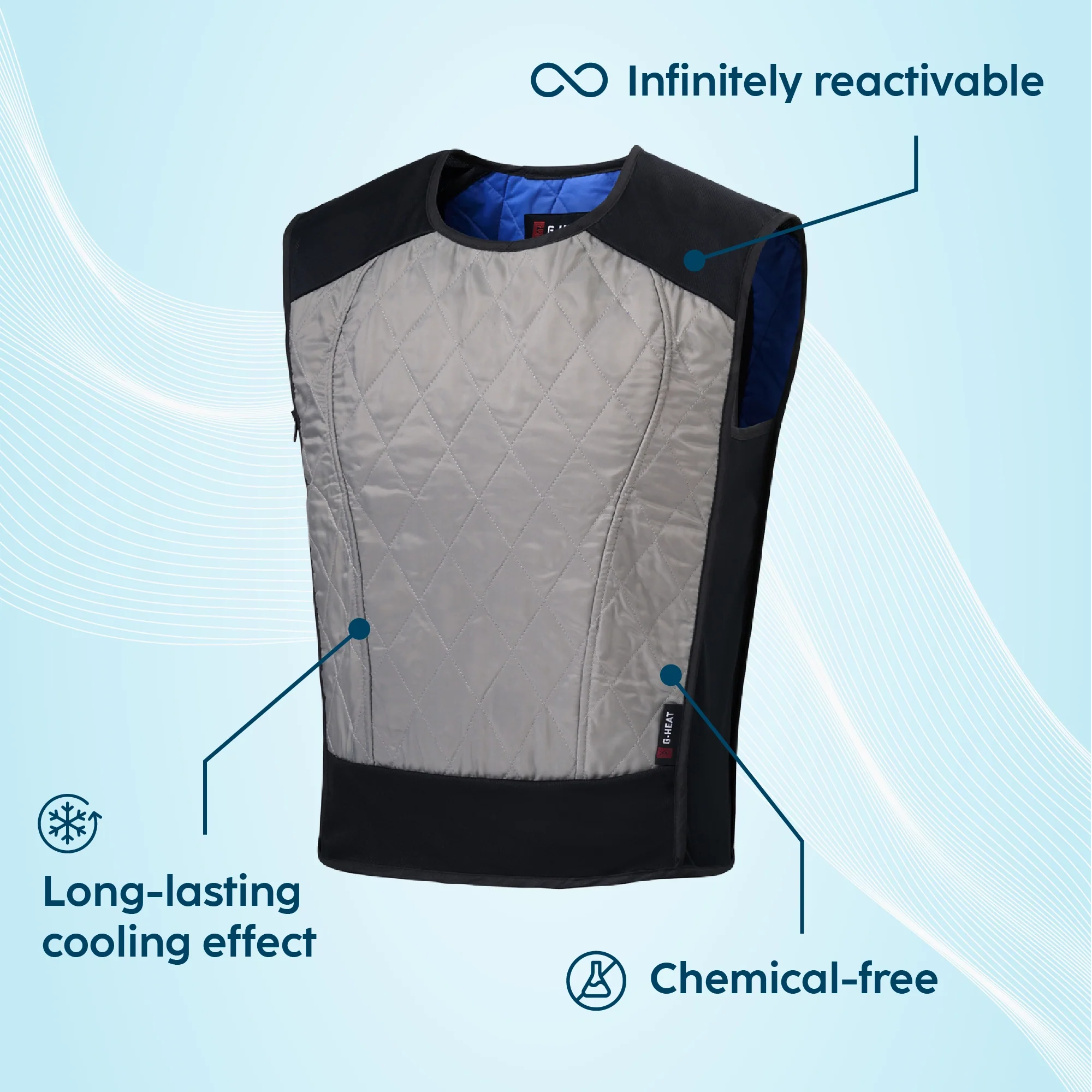 Gilet rafraîchissant sport - Image 3