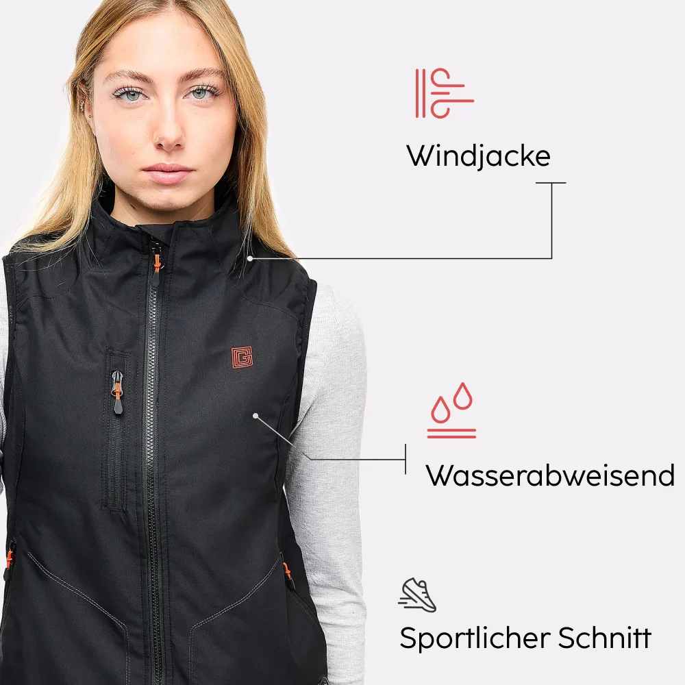 Gilet chauffant sport Femme avec batterie éco-conçue - Image 3