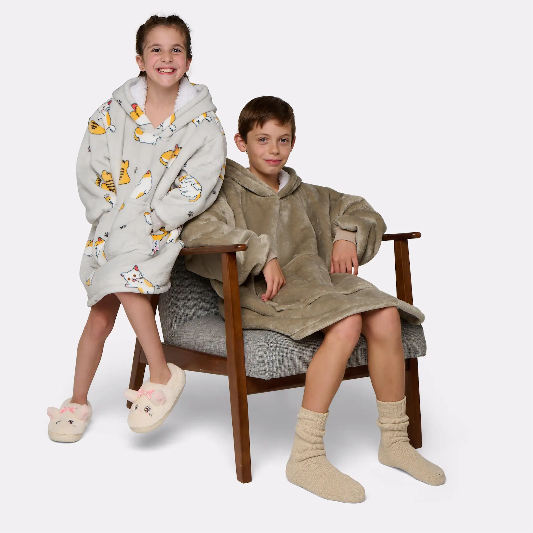 Pull plaid beige - enfant 8/12 ans - Image 9