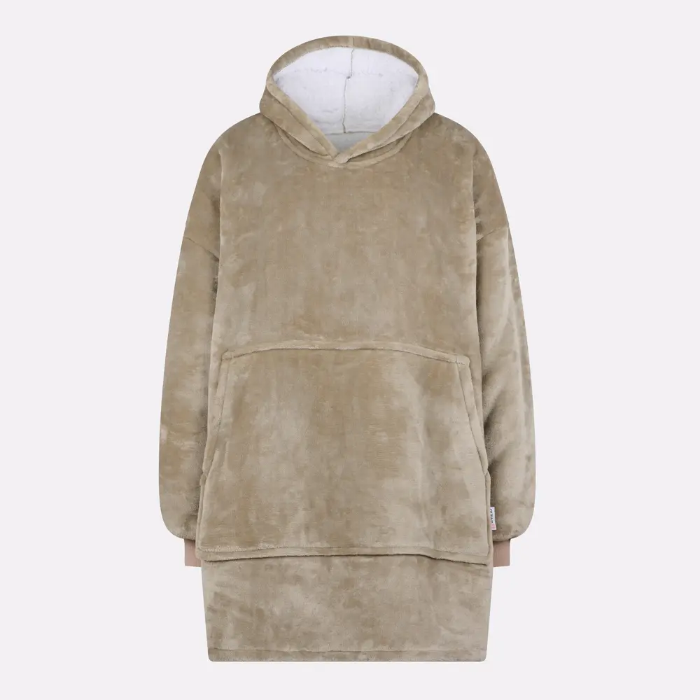 Pull plaid beige - femme - Image 3