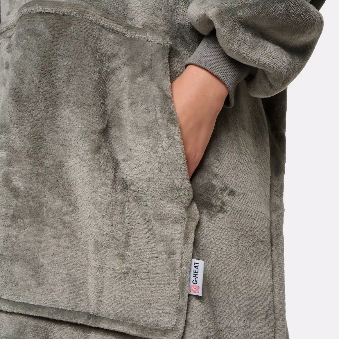 Pull plaid gris - femme - Image 3