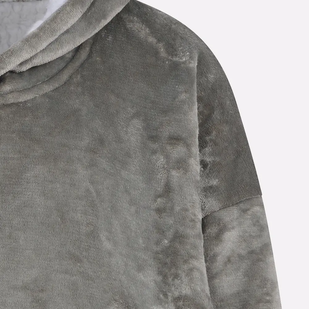 Pull plaid gris - femme - Image 6