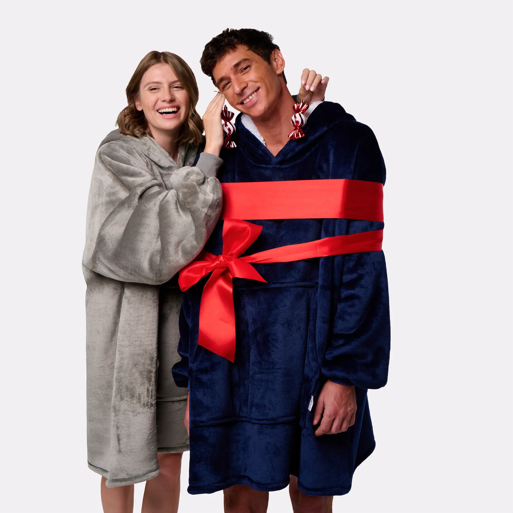 Pull plaid beige - femme - Image 7