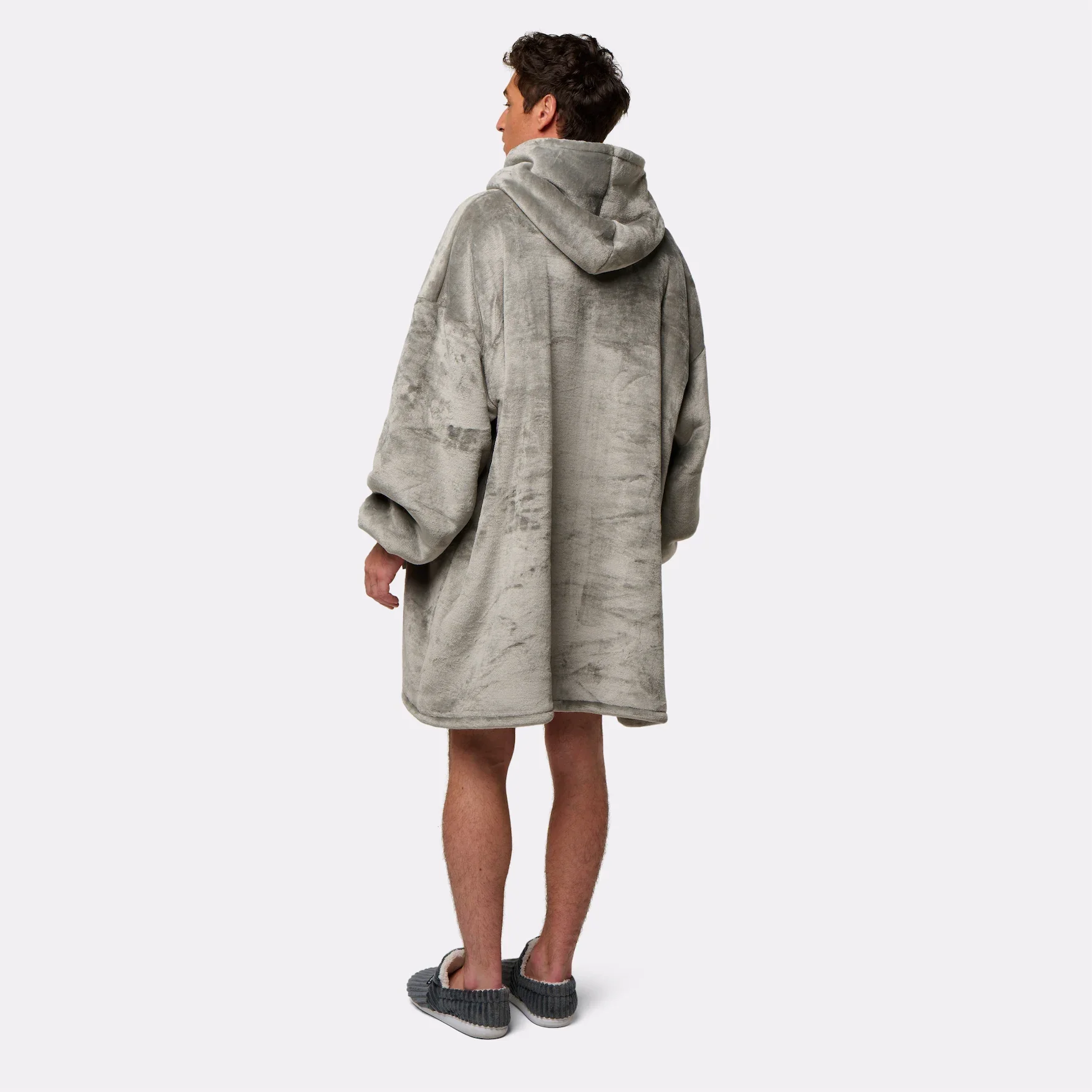 Pull plaid gris - homme - Image 3