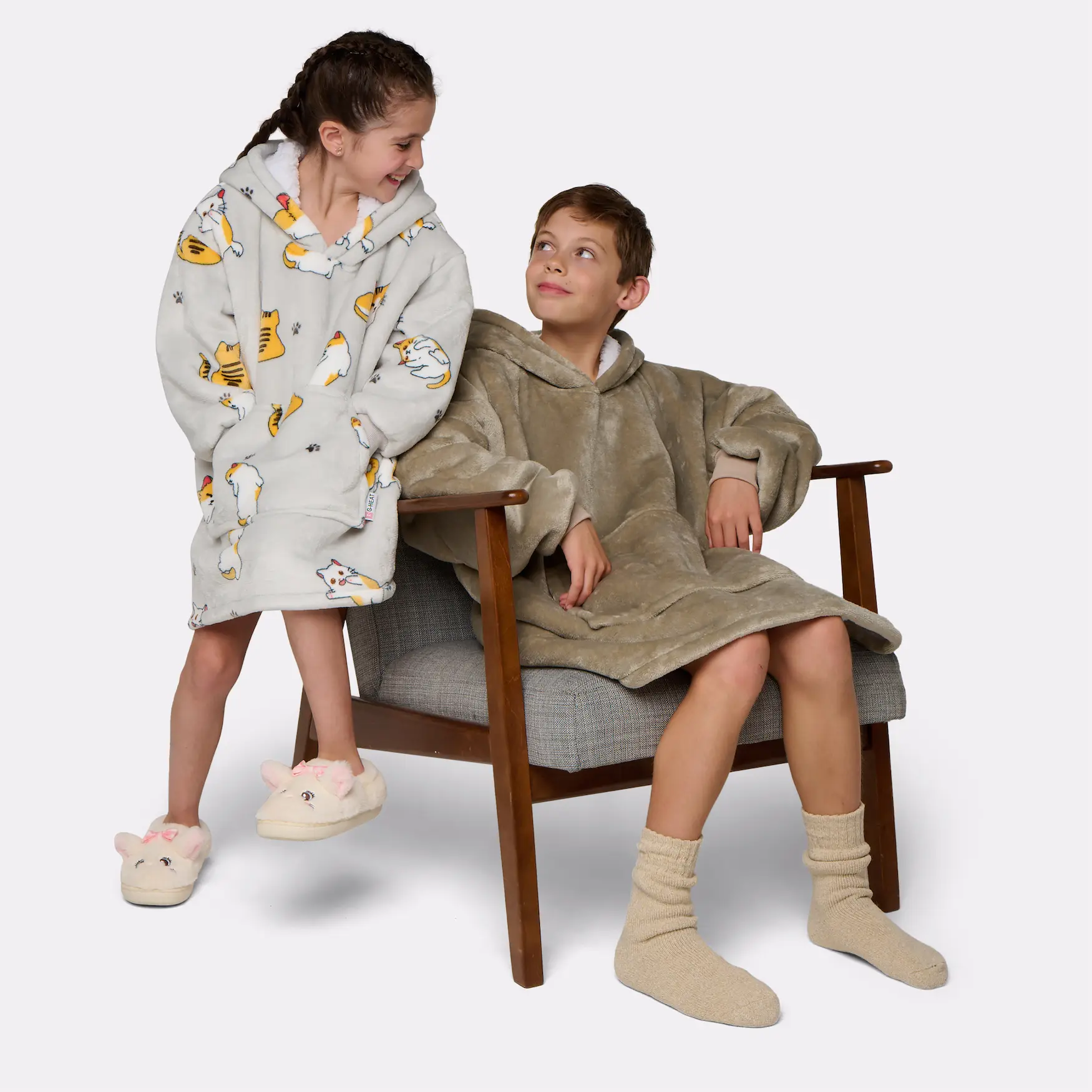 Pull plaid imprimé chat - enfant 3/7 ans - Image 11