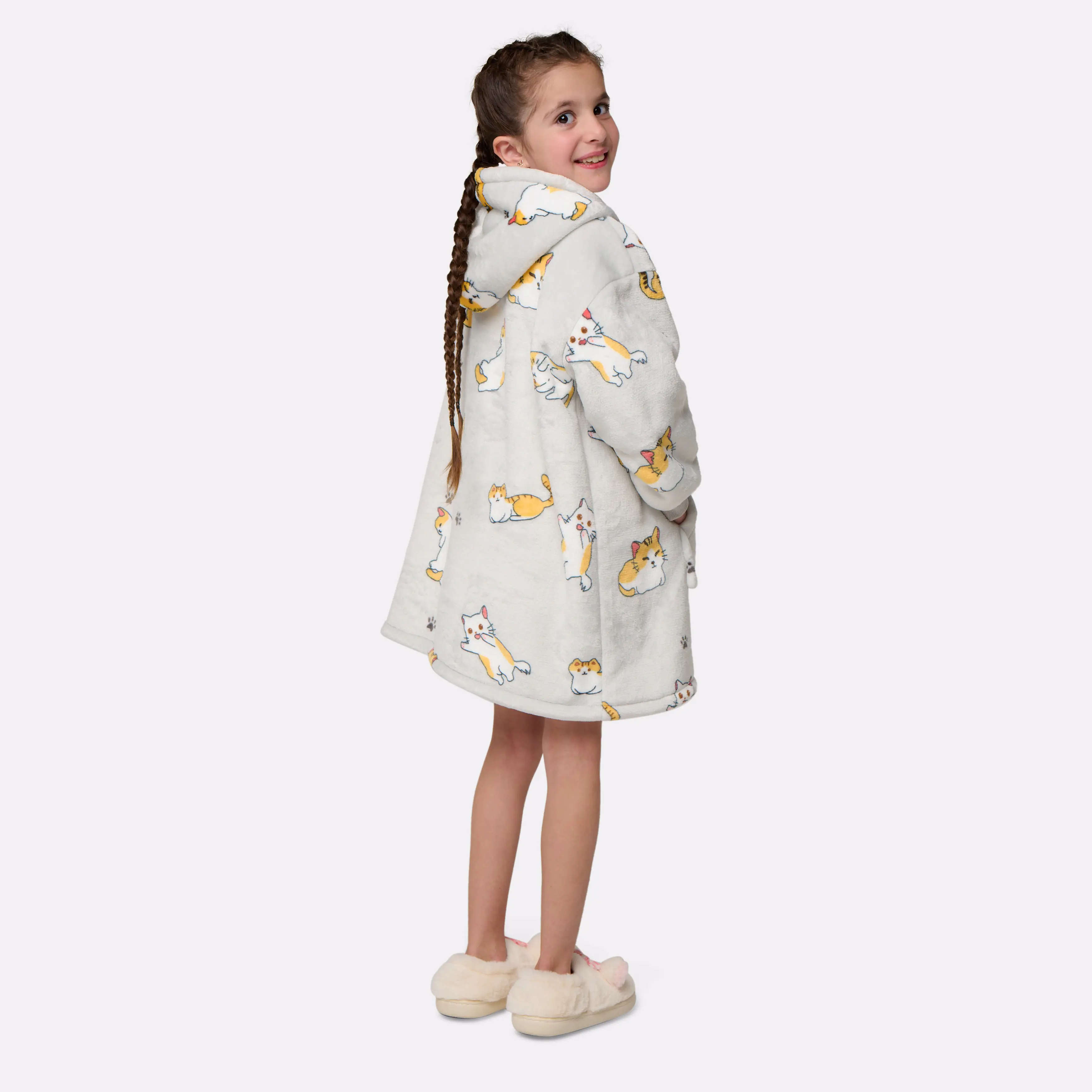 Pull plaid imprimé chat - enfant 3/7 ans - Image 3