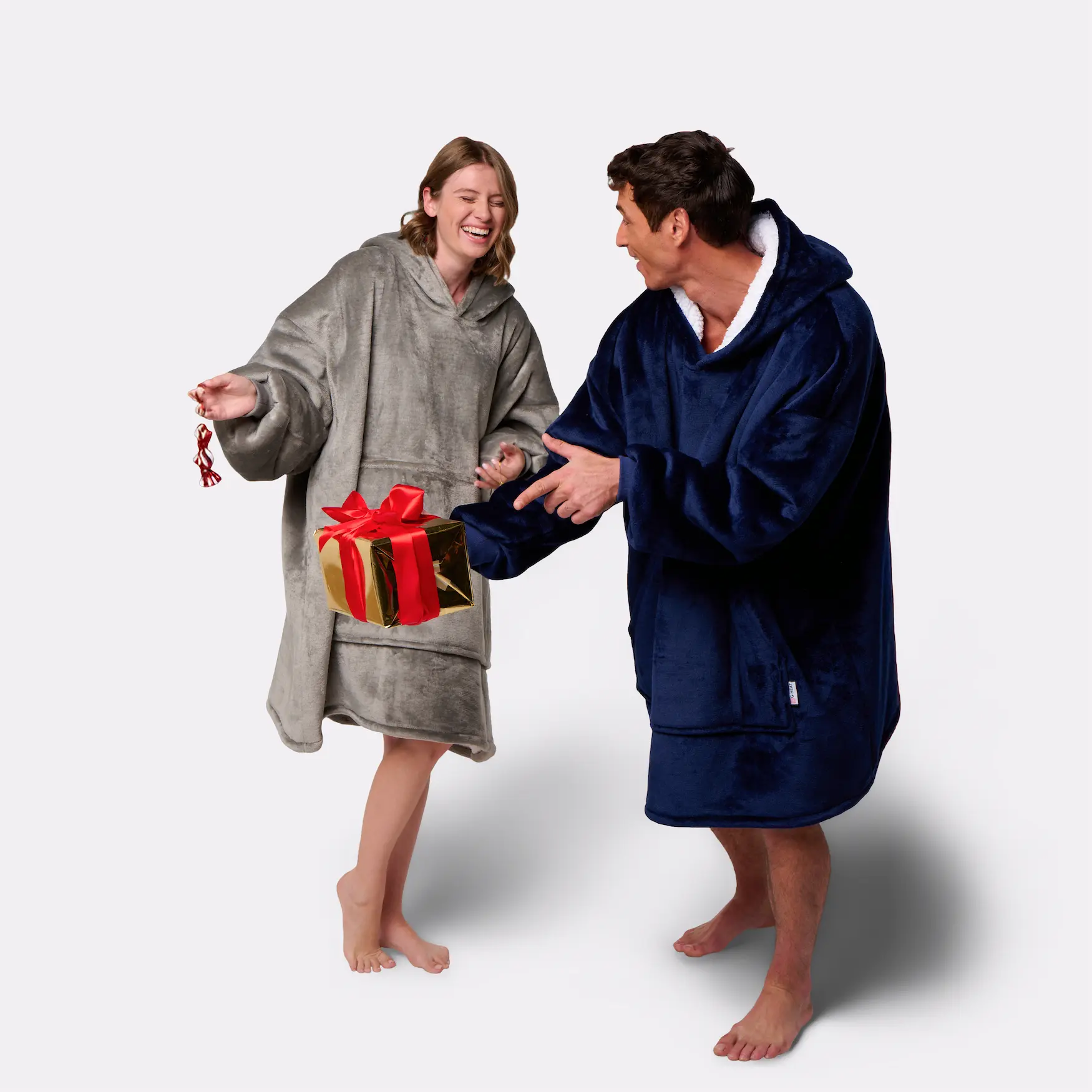 Pull plaid navy - femme - Image 6