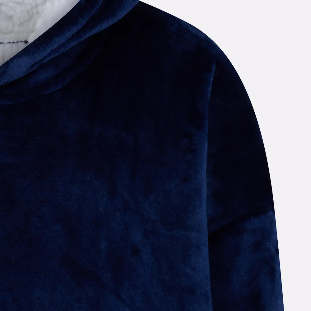 Pull plaid navy - femme - Image 9