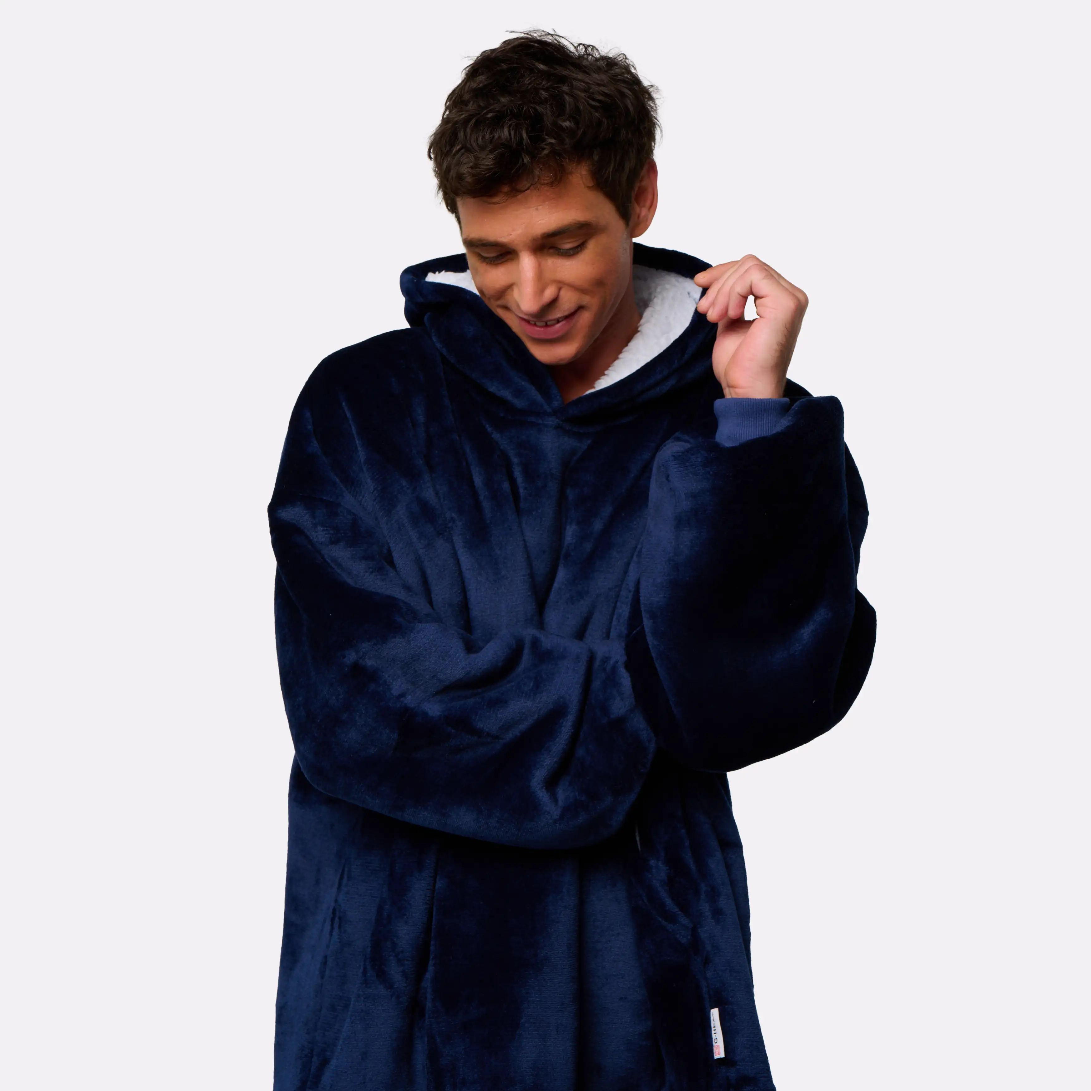 Pull plaid navy - homme - Image 3